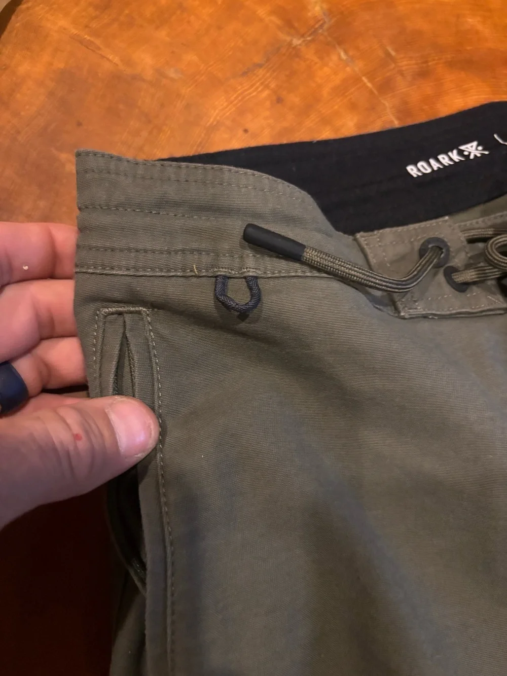 Men's Roark Olive Green Layover Traveller Pants